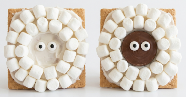 Graham Cracker Marshmallow Sheep Example