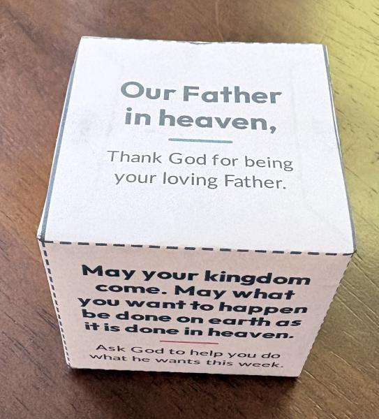 The Lord's Prayer - Prayer Dice Example